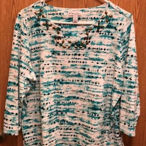 NWOT Women’s Kim Rogers Pullover Shirt